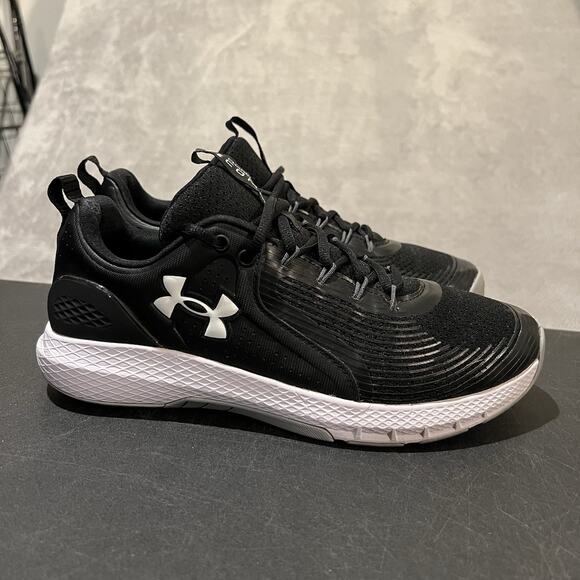 Under Armour Charged Commit Mens 10 Black White 3023703-001 Athletic Sneakers main image 7